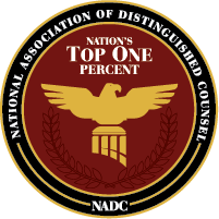 Top one percent National Association of Distinguished Counsel Top one percent National Association of Distinguished Counsel